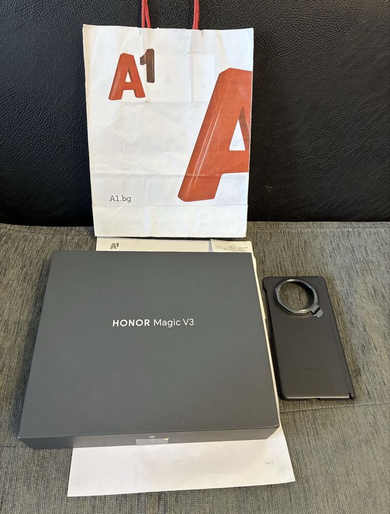 КАТО НОВ 512GB Honor Magic V3 12GB А1 Гаранция 2027г. Black