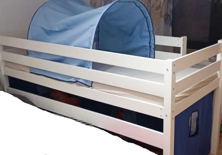 Vand cadru pat copii etajat din lemn de pin