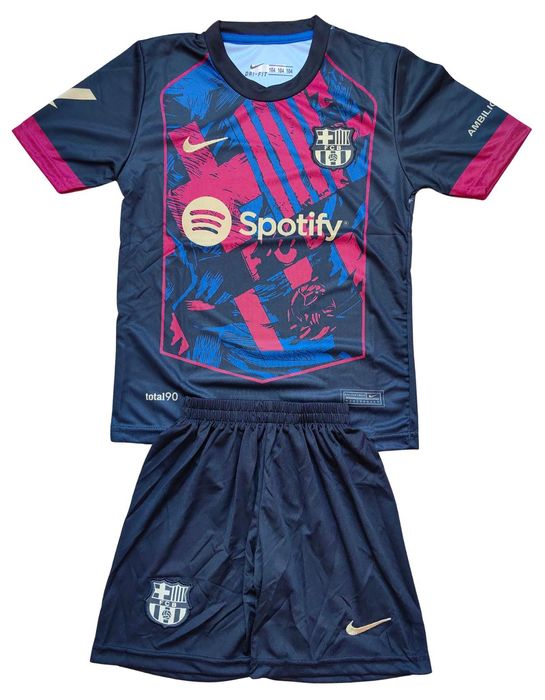 Детски футболен екип Барселона Ямал Barcelona тениска Yamal комплект