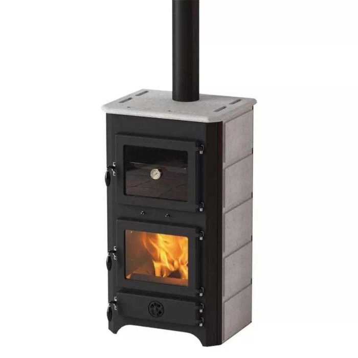 Soba pe lemn,cu cuptor,Thermo Vulkan Plus Stone, 18 kw _ GARANTIE!