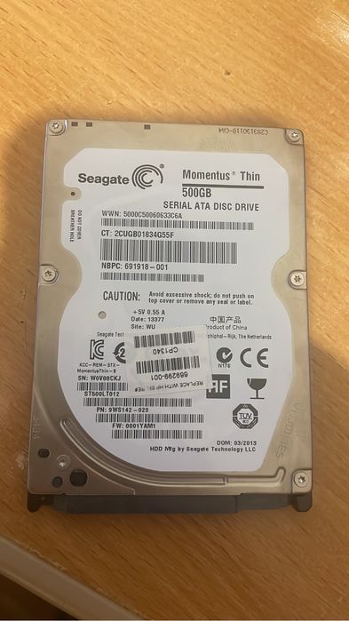 Жесткий диск для ноутбука