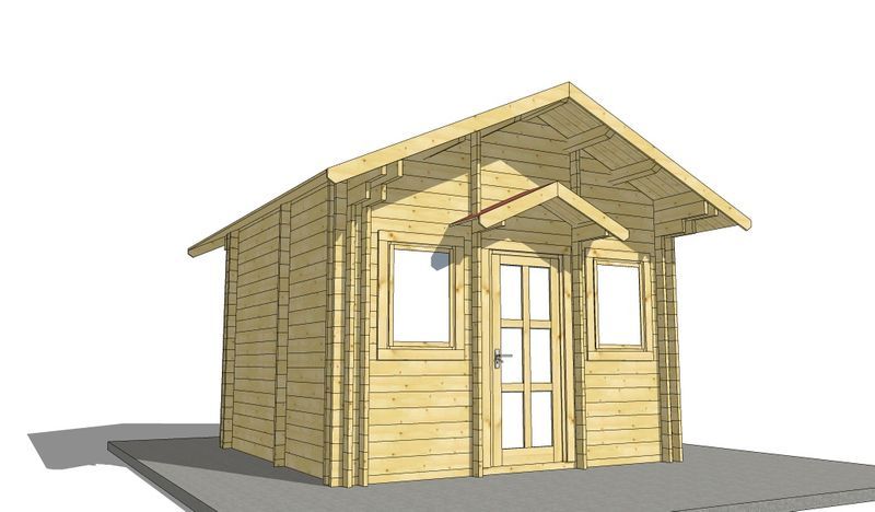 Saune de exterior, traditional finlandeze