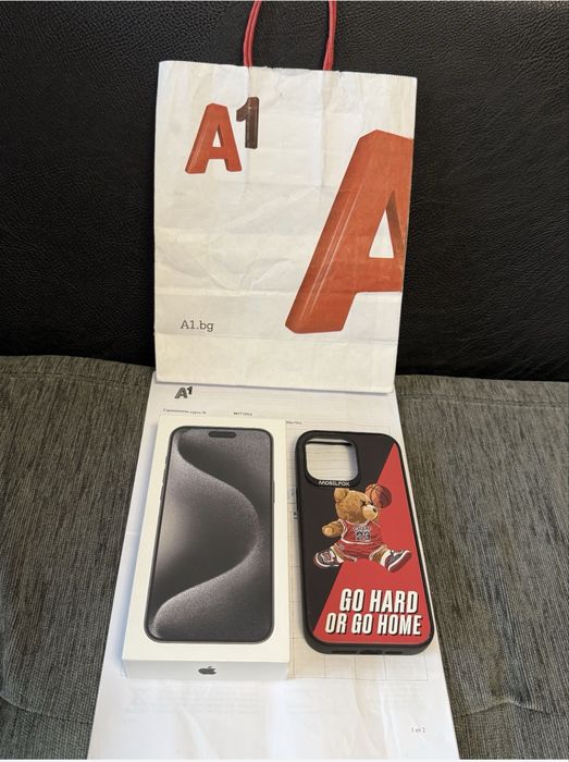 КАТО НОВ 256GB iPhone 15 Pro Max A1 Гаранция 2025г. Black / Черен