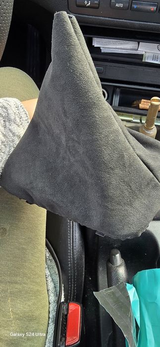 Комплект маншон скоростен лост bmw бмв е46, е36 , е30  алкантара