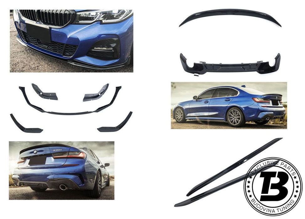 Pachet Exterior Aero compatibil cu BMW Seria 3 G20 M Pack