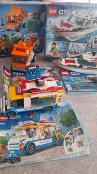 LEGO City, varsta 5-6+, set masina de înghețată,gunoi, vapor;