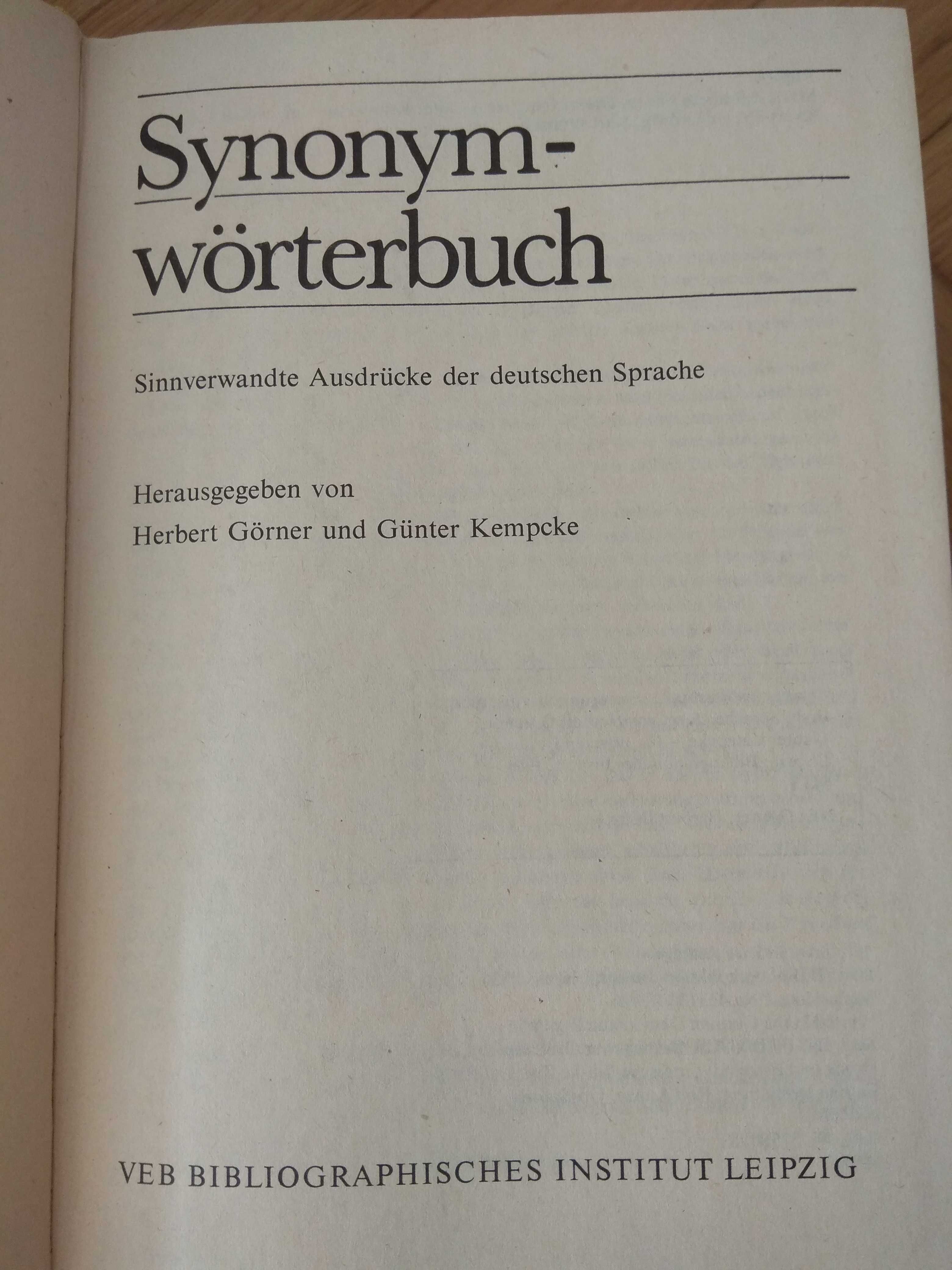 Немски синонимен речник