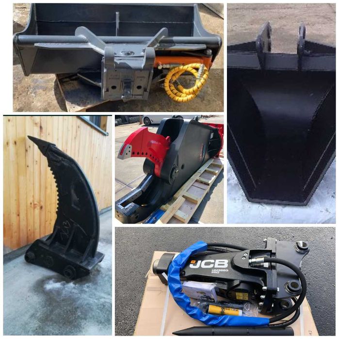 Buldoexcavator JCB 4CX, 2018, 1545H, multiple accesorii