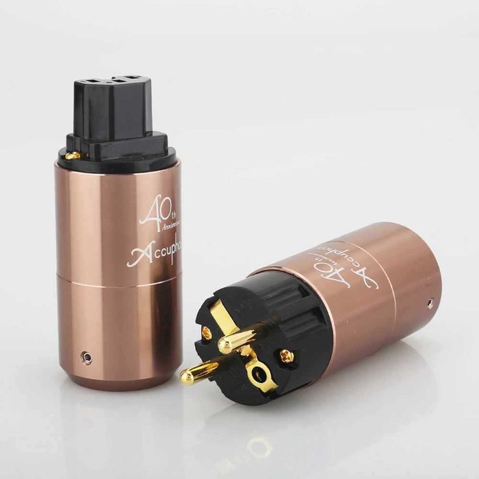 Conector Accuphase SCHUKO + IEC - set