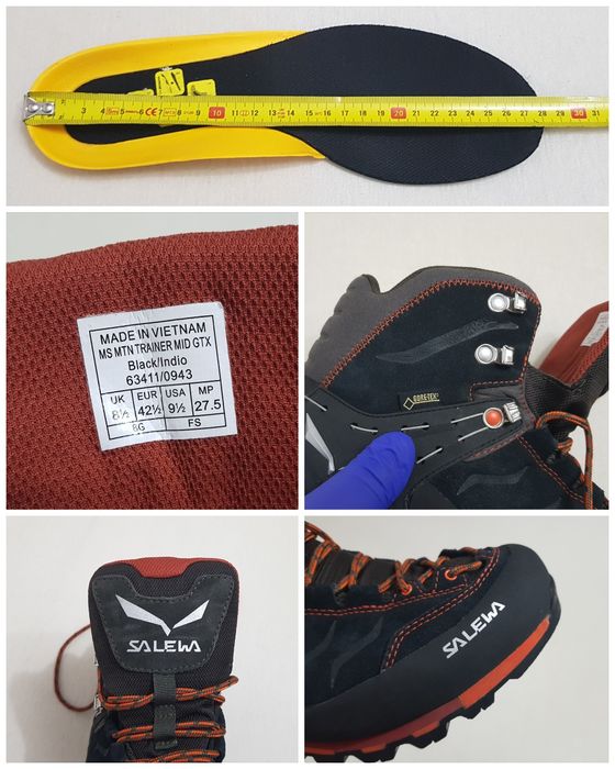 Bocanci Salewa Mountain Trainer Mid GTX Noi, ghete all season Gore Tex