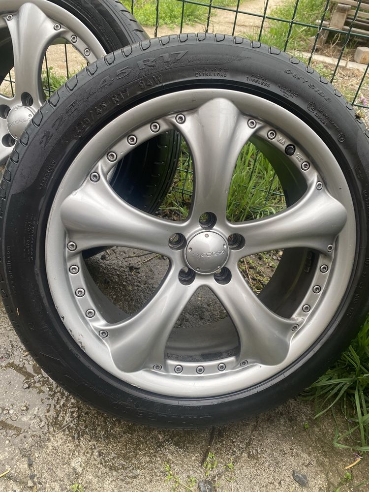 Продавам 4 броя джанти 17ки 5x100