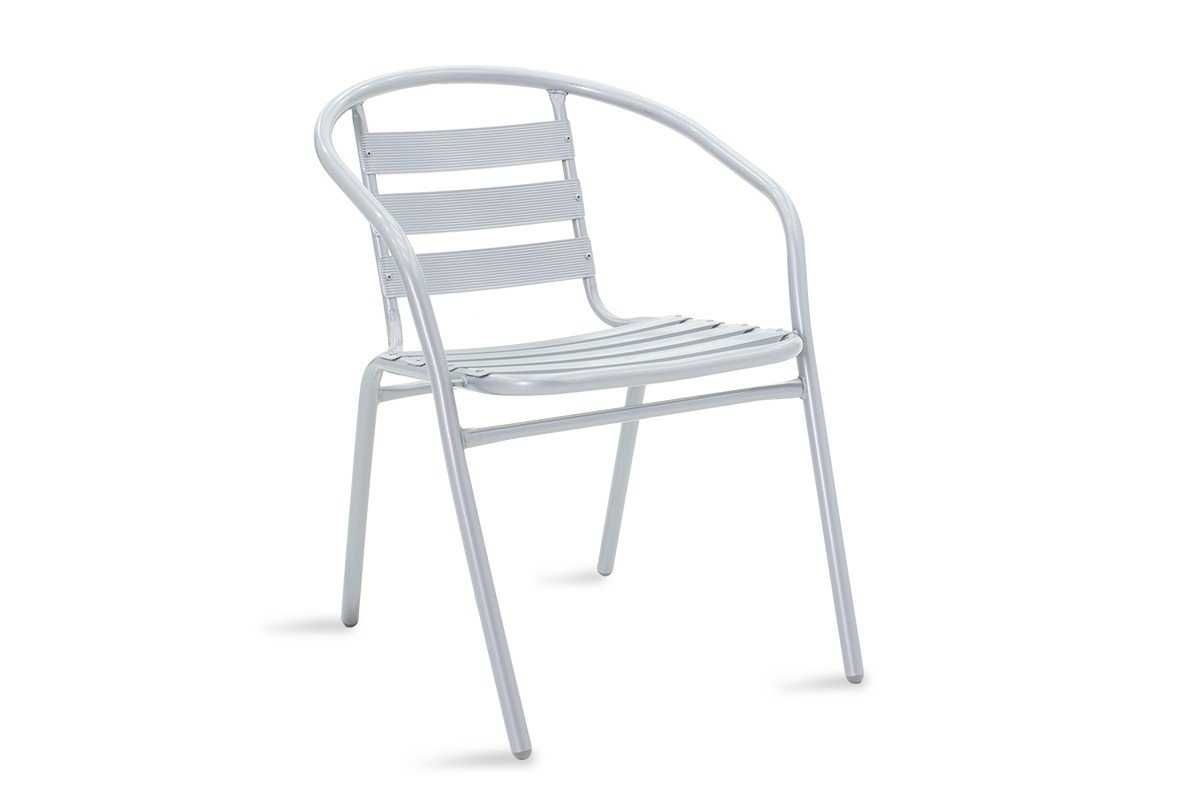 Градински стол Tade метален, в черен или сив цвят - Промоция !