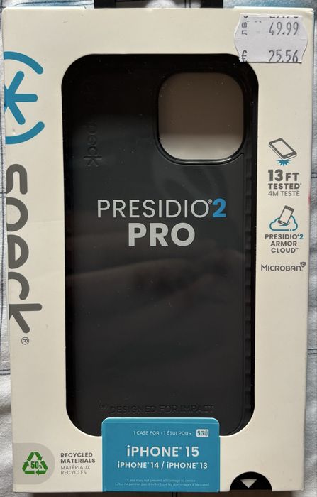 Speck presidio 2 pro кейс за iphone 15