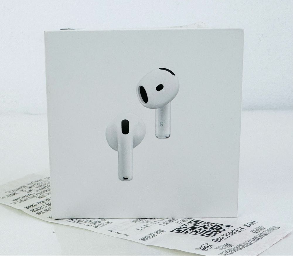 НОВИ! Apple AirPods 4 with Active Noise Cancellation 2г. Гаранция!