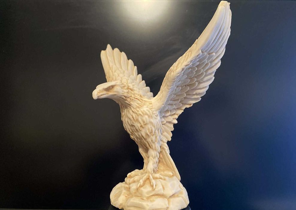 Статуя/ скулптура ОРЕЛ от алабастър Италия, Волтера