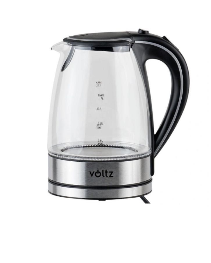 Светеща електрическа кана Voltz V51230E, 2200W, 1.7 литра.