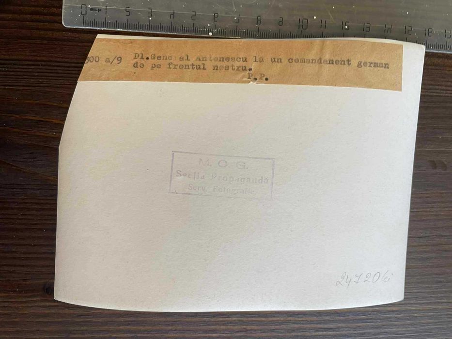 Ion Antonescu - Poza de presa ORIGINALA