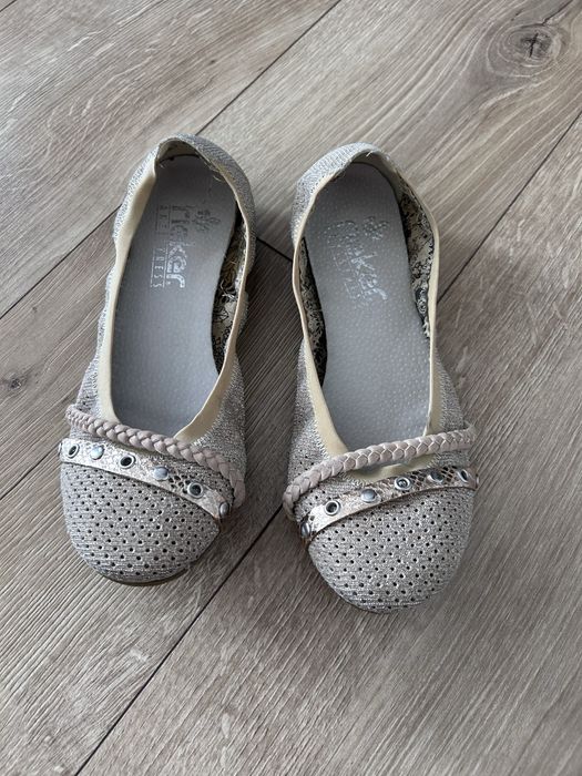 Balerini rieker bej-auriu