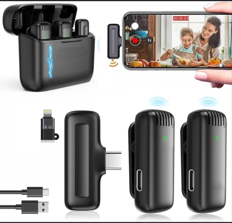 Mikrofon Mikrafon 2 in 1 Type c, Lightning Iphone Доставка ecт