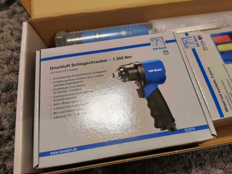 Set STAHL Germania NOU cheie dinamometrica + cheie impact + 3 piulite