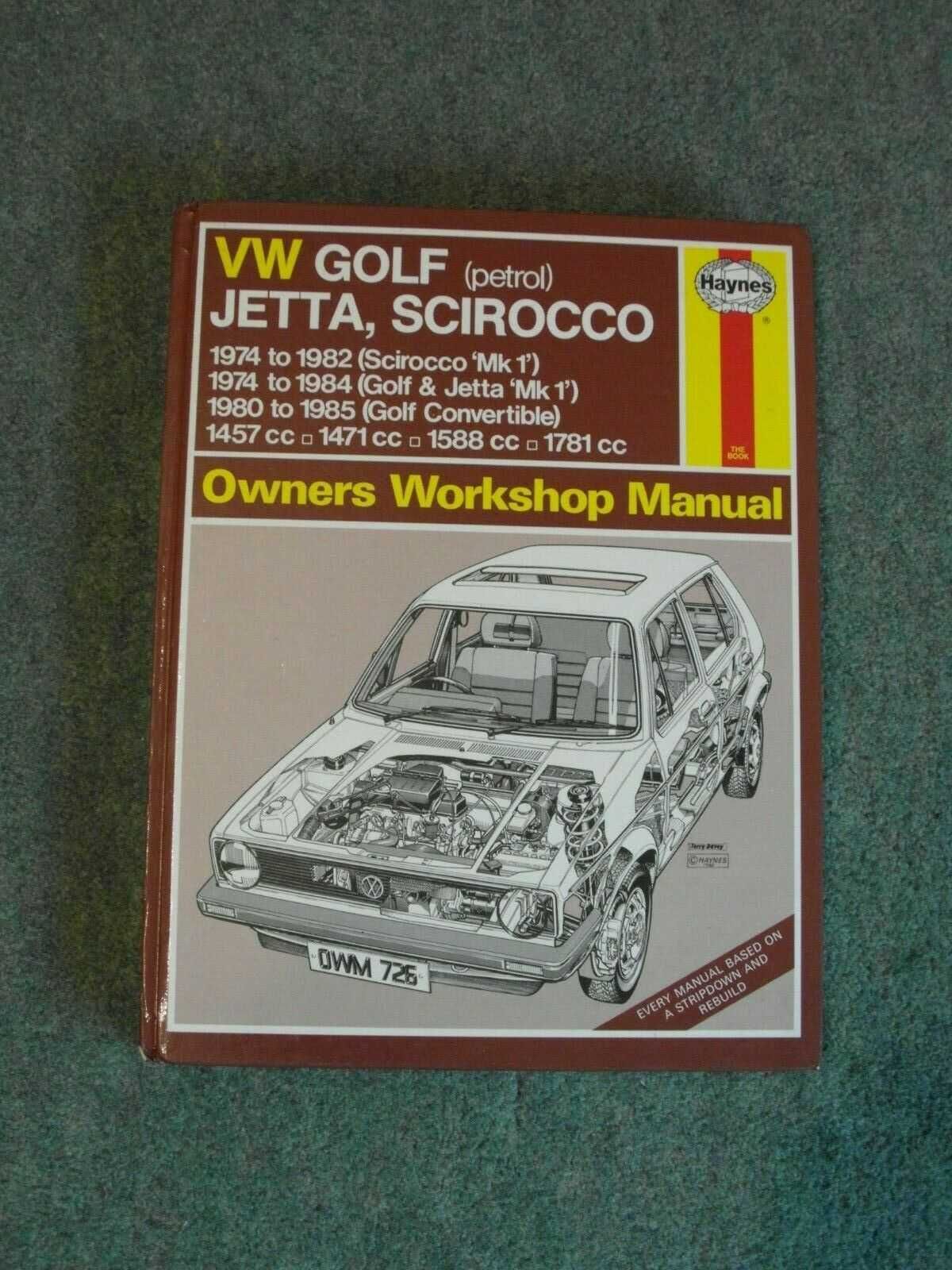 Set 2 manuale reparatii auto Haynes: VW Golf Jetta; manual Golf Vento