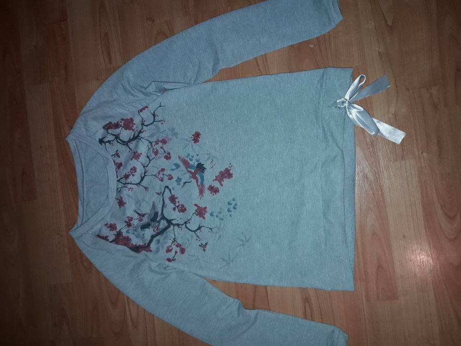 Bluză fete nouă, gri