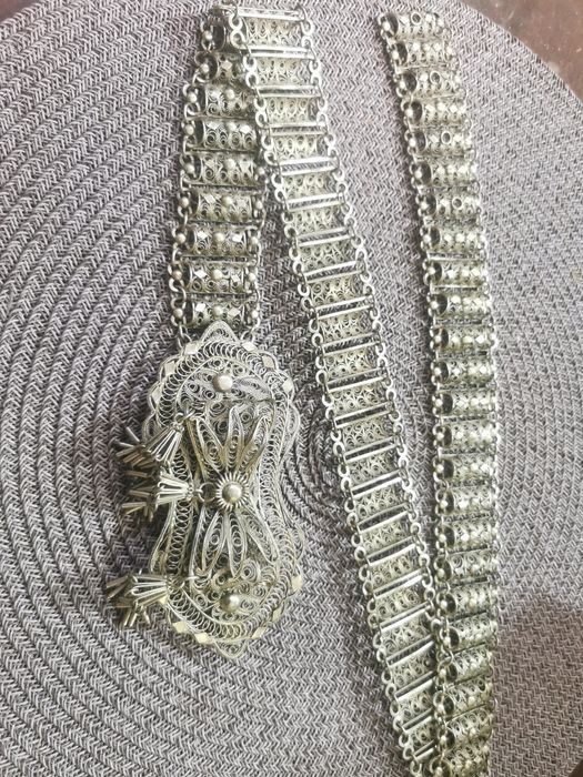 Сребърен колан филиграм