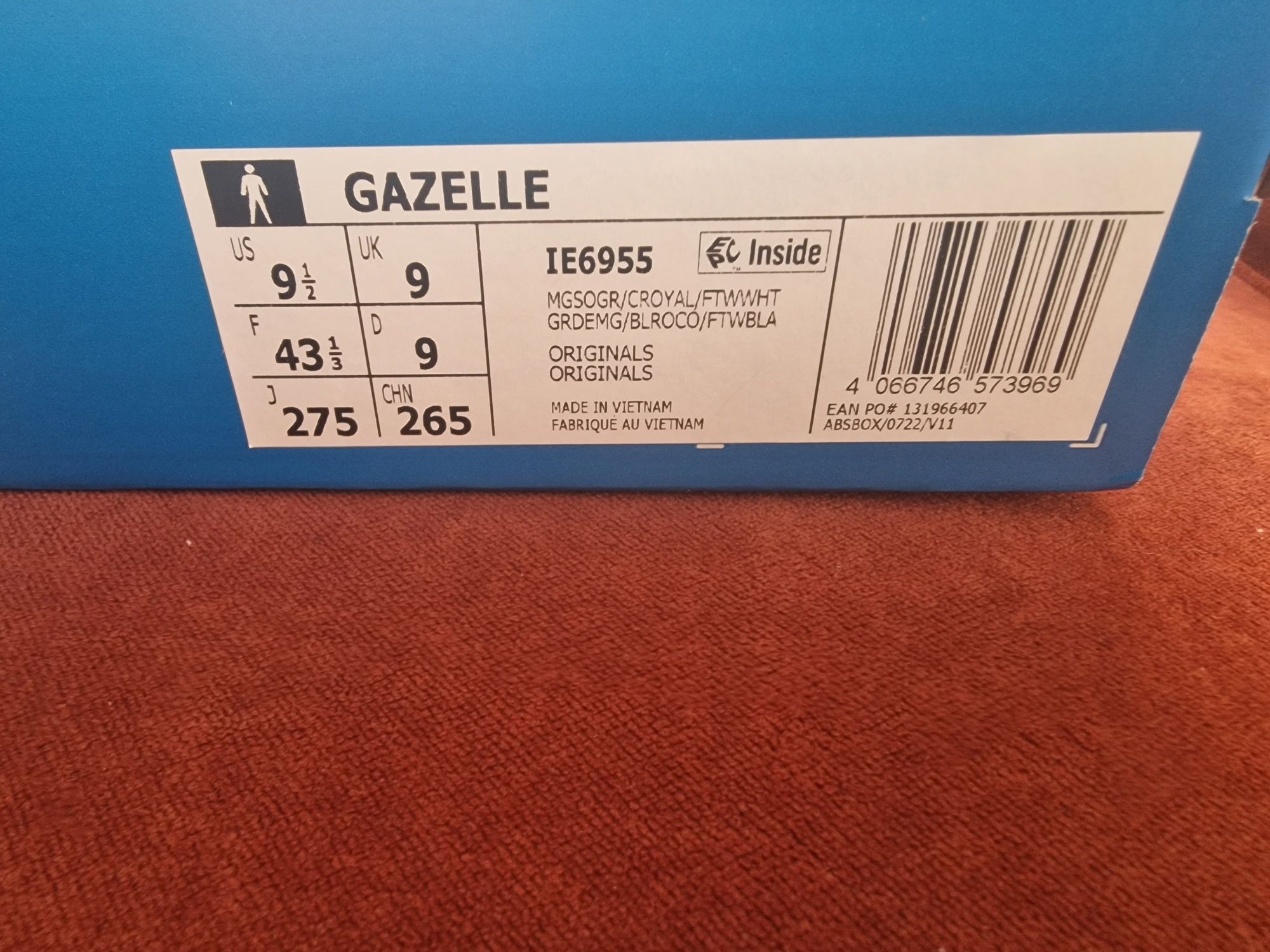 Adidas Gazelle 43 1/3