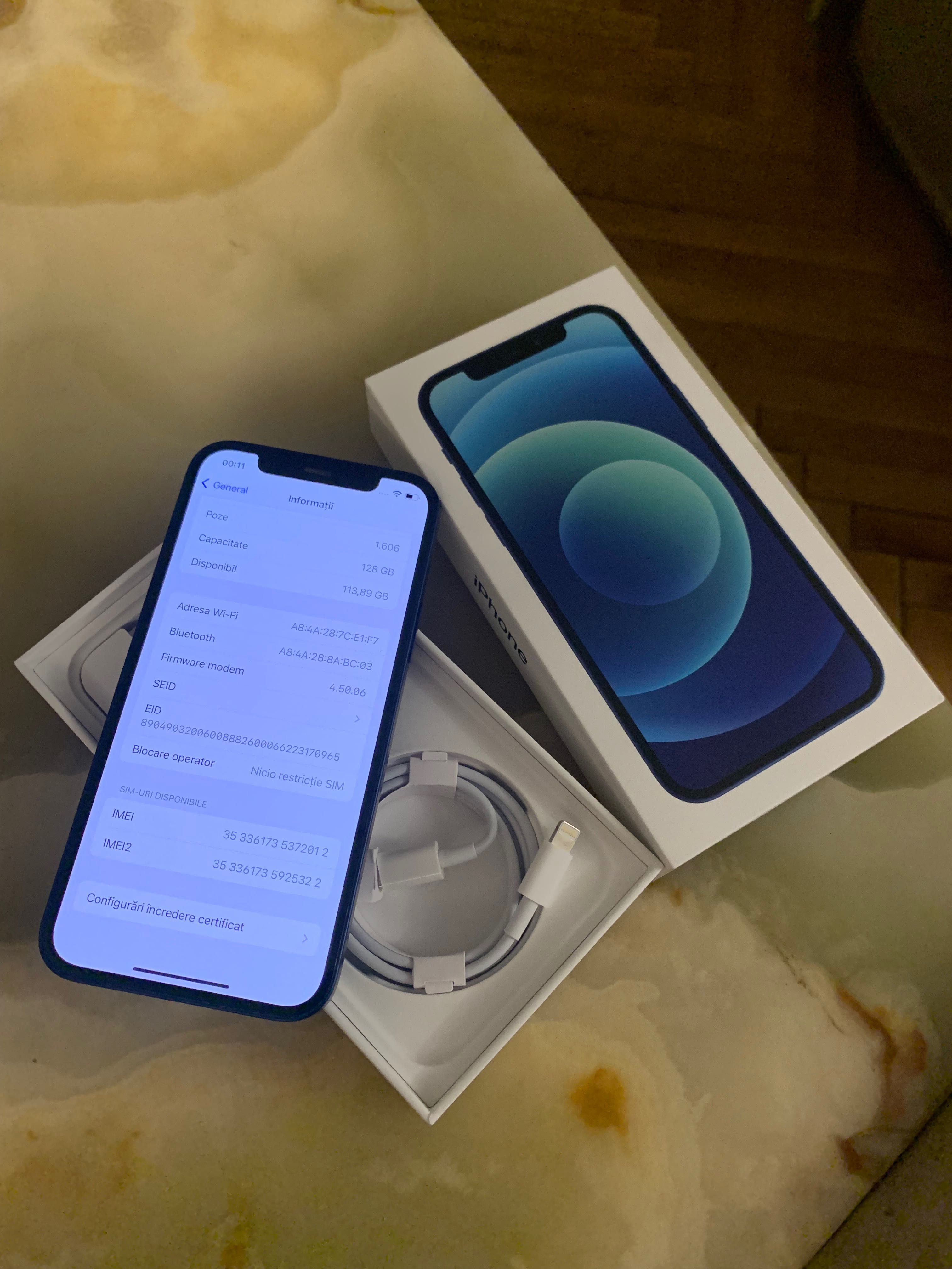 Iphone 12 Blue 128gb full box