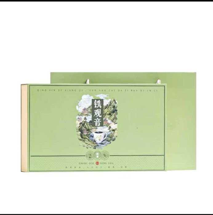 Китайский зелёный чай Анси Те Гуань Инь в подарочном каробке