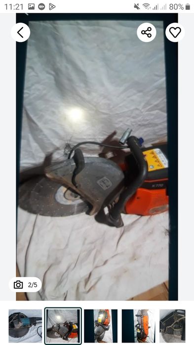 Husqvarna  770 beton /  Makita  400 mm