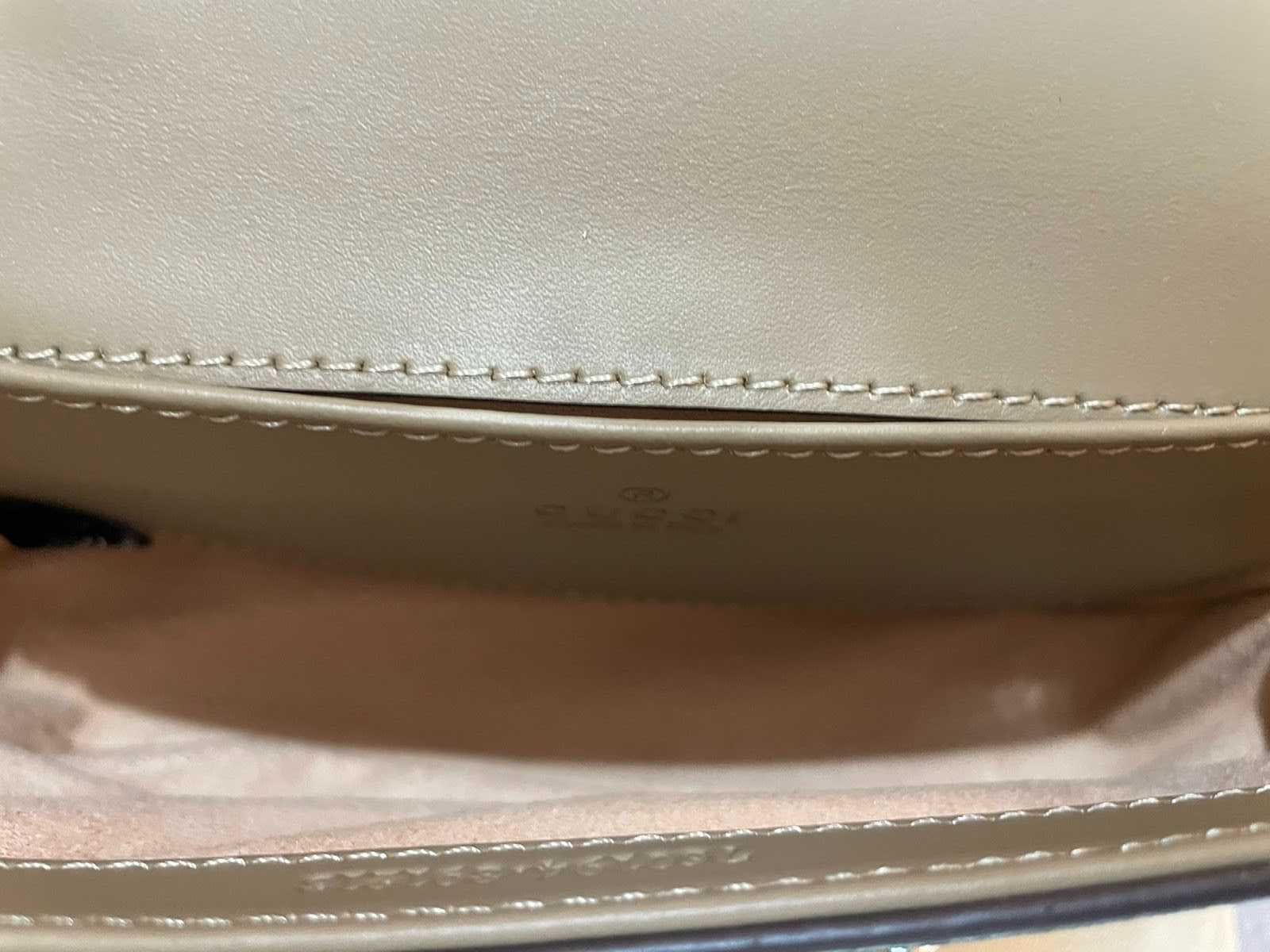 Оригинална Gucci Petite мини Чанта За Рамо Кожа Гучи Mini Горна Дръжка