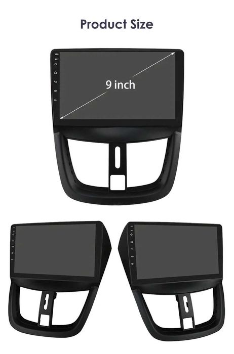 1-8GB Navigatie GPS Android Dedicata Peugeot 207 Carplay Auto QLED