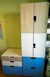 Mobilier Ikea colorat pentru camera copilului