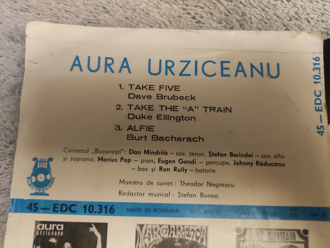 Disc vinil Aura Urziceanu