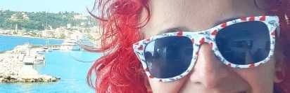 Ochelari se soare retro "I love Rome"