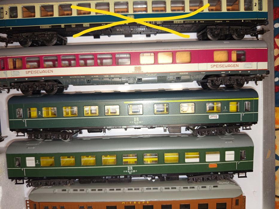 Vagoane călători HO Lima Schicht Roco trenulețe diorama piko