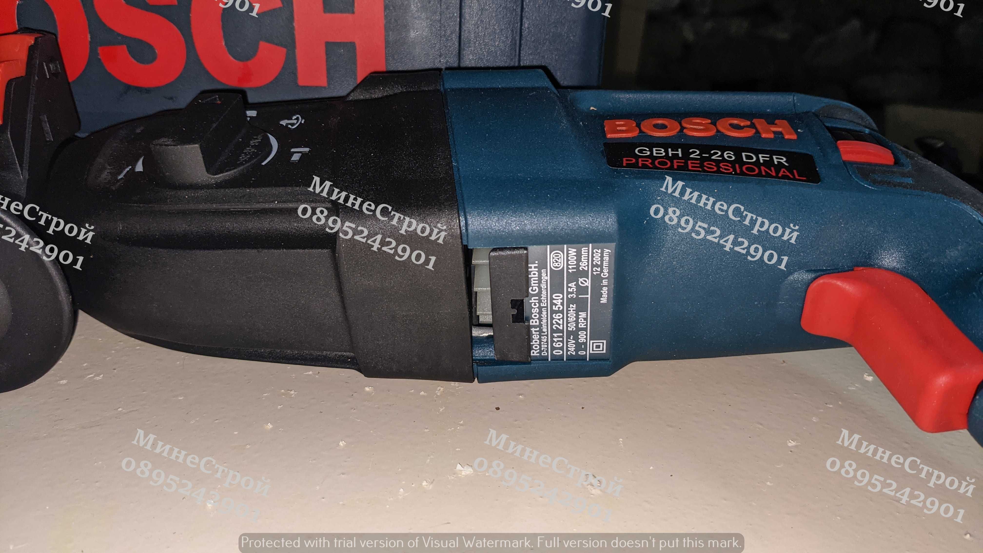 BOSCH Перфоратор 1100W  Къртач + Ъглошлайф 1100W  Флекс БОШ Дрелка
