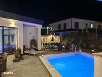 Casa, 175 mp, 1000 mp curte, 4 parcari, piscina, garaj, panouri solare