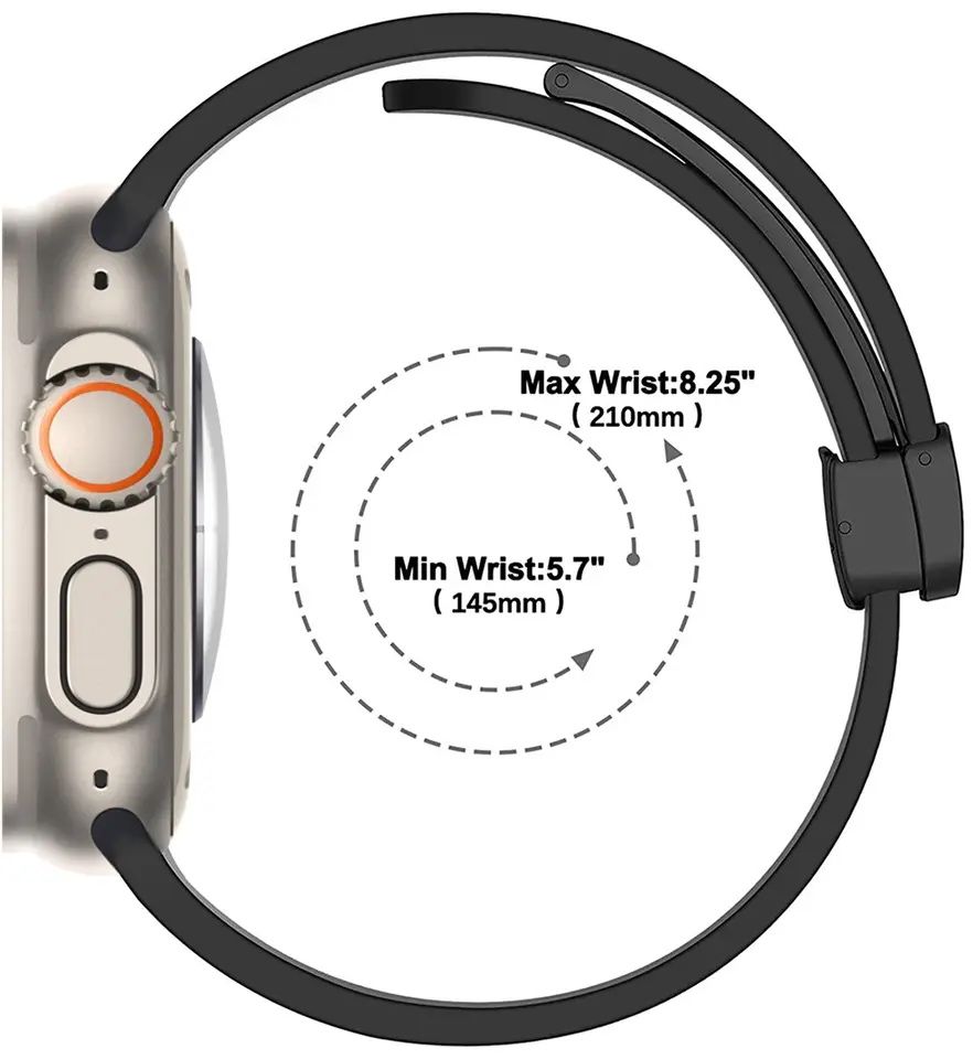 Силиконови каишки с магнит за Apple Watch ULTRA/SE2/SE/10/9/8/7/6/5/4