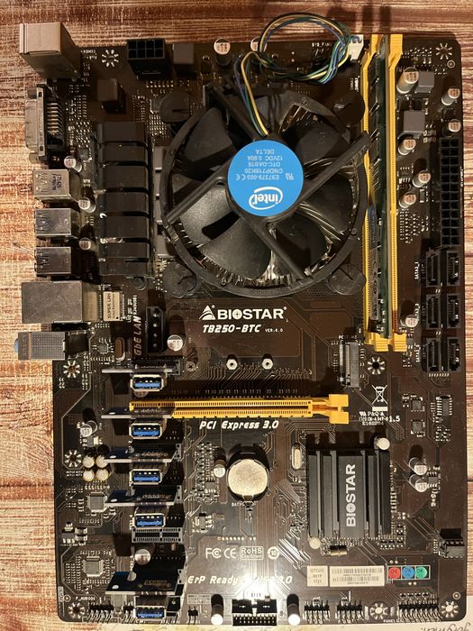Placa de baza Biostar TB250-BTC mining
