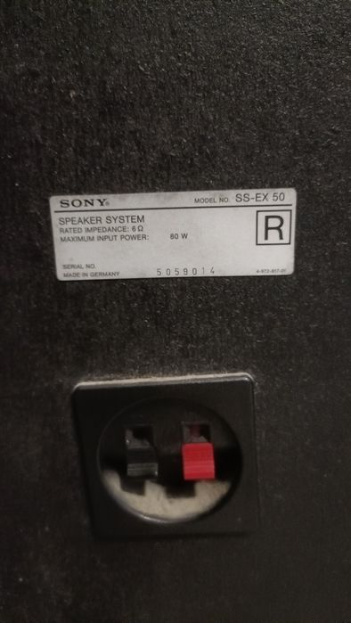 Boxe Sony SS-EX50 – sunet clar, bass plin, fabricate în Germania