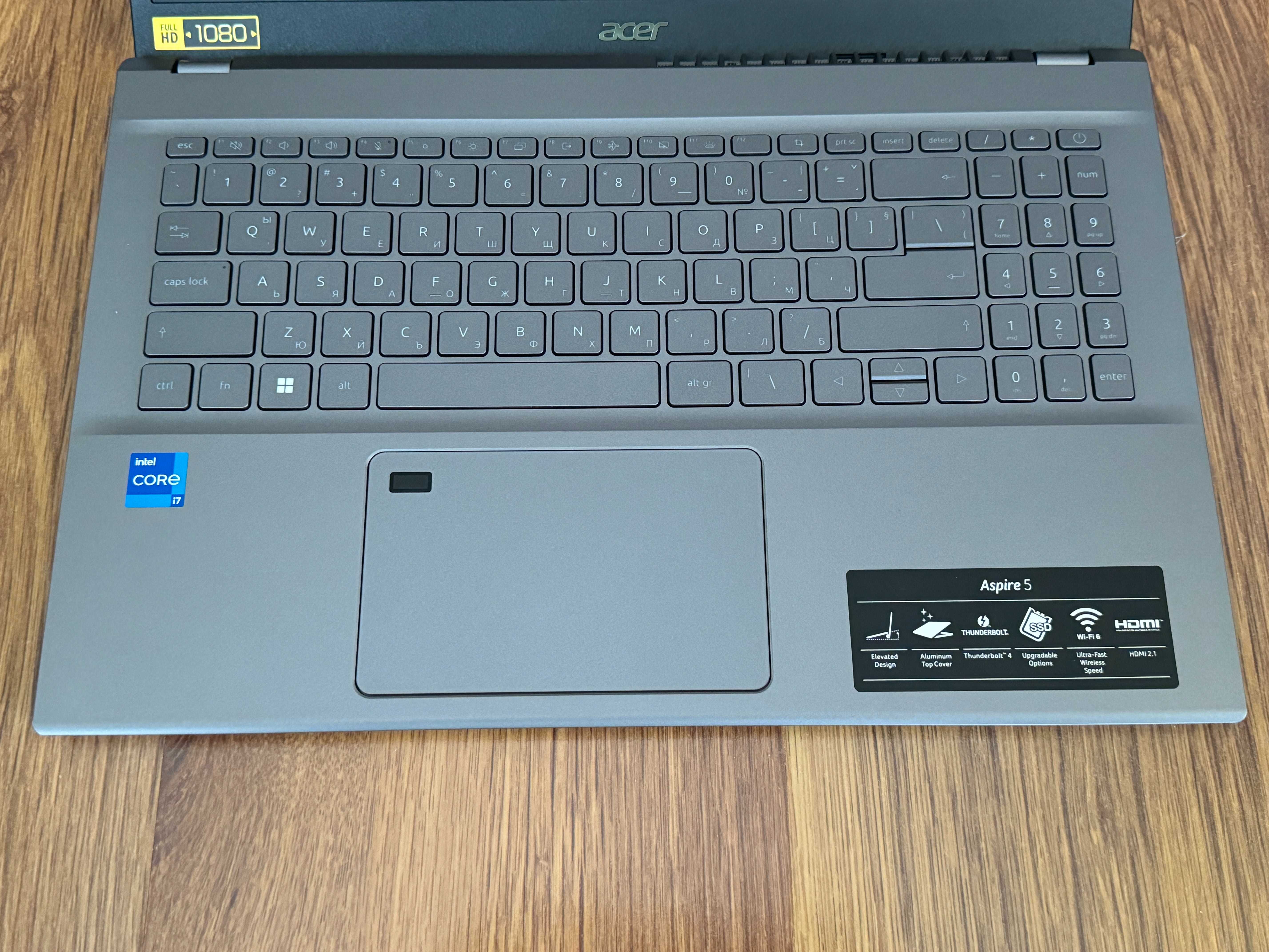 НОВ 15.6' FHD IPS i7-1355u Acer Aspire 5 32GB LPDDR5/1TB NVMe/Гаранция