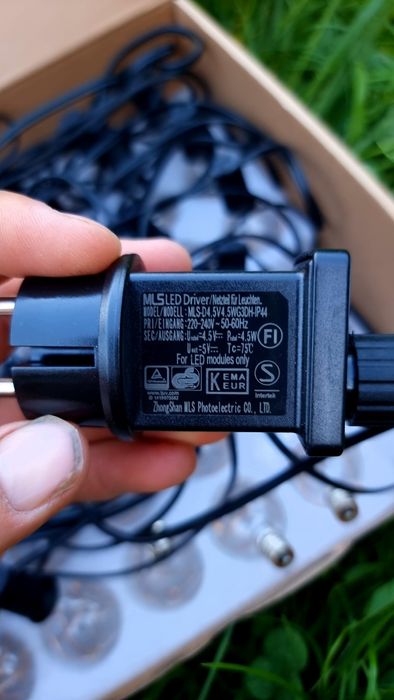 Ghirlandă LED Copper Wire, 4.5W Total! 30 x becuri G40, 5led/bec,11.7m