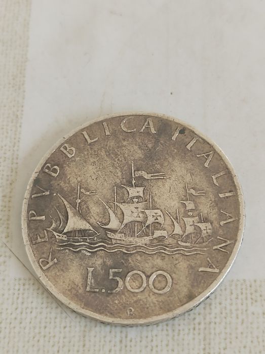 500 лири сребро 583 проба 1959 г