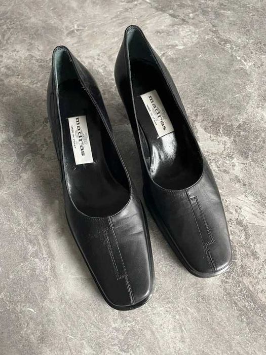 Pantofi de piele Madras – Made in Italy, negri, mărimea 36