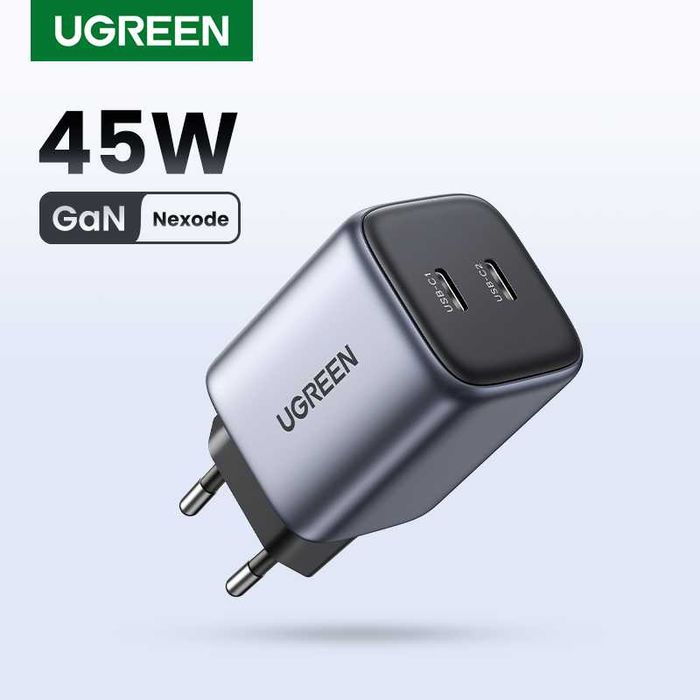 UGREEN CD294 Nexode GaN 45W 2C QC4.0 For Macbook iPad iWatch iPhone 17