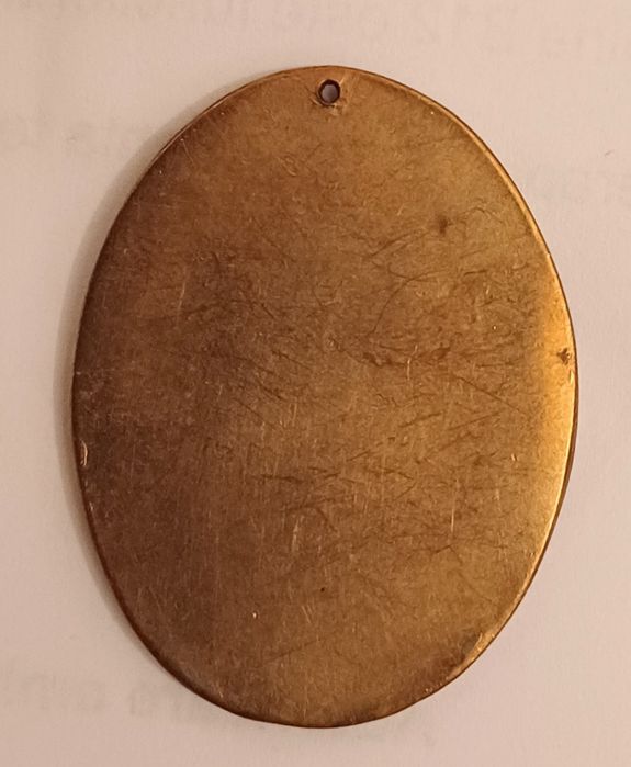 Medalion vechi alama "Fecioara Maria" "Maica Domnului" 2,50 x 3,50 cm