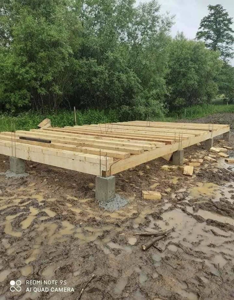 Cabane tip A frame, Pe structura din lemn la cheie,Acept varinate auto