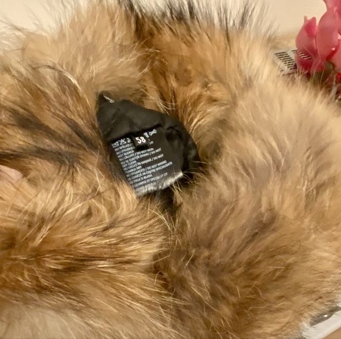 Caciula din piele si blana naturala